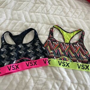 Two VSX Victoria secrets Sports bras s